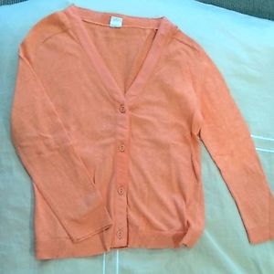Salmon colored Egg New York boys thin cardigan